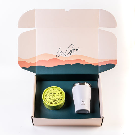 Ecoset Tumbler & Hadji Bey Fruit Jellies